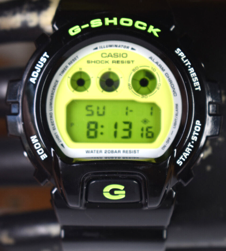 Casio DW6900CS-1 (1289) Green Crazy Colors Men's Watch NEW BATTERY! - Picture 7 of 8
