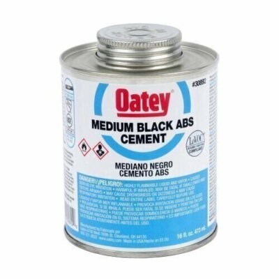 Oatey 30892 Medium Bodied Solvent Cement, 16 Oz, Can, Liquid, Black