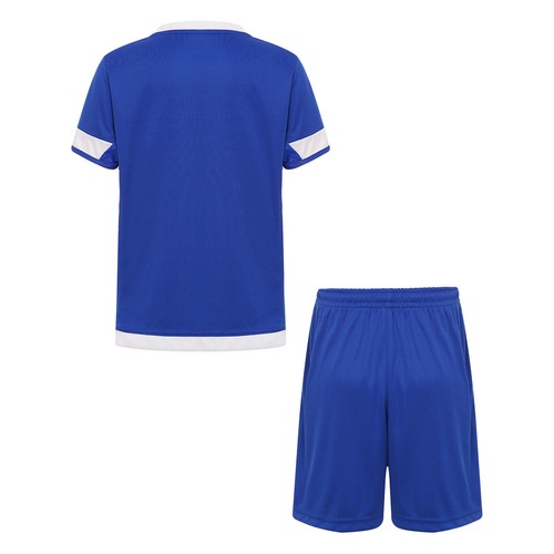 Unisex Kids Tracksuits T-shirt Set Team Outfit Shorts Sportswear Running Suit - Picture 49 of 57