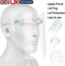 Full Face Visor Shield Protection Mask Sheild Safety Clear PPE UK FAST SHIPPING