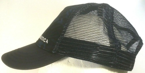 Cappello Camionista Nautica Snap Back Uomo Maglia Navy Mimetico 100% Cotone Spell Out - Foto 6 di 7
