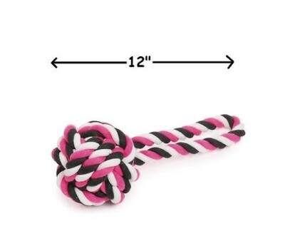 Flossy Chews Color Monkey Fist Tug Toy For Dogs - Large 26-Inch Rope Chew - View #4
