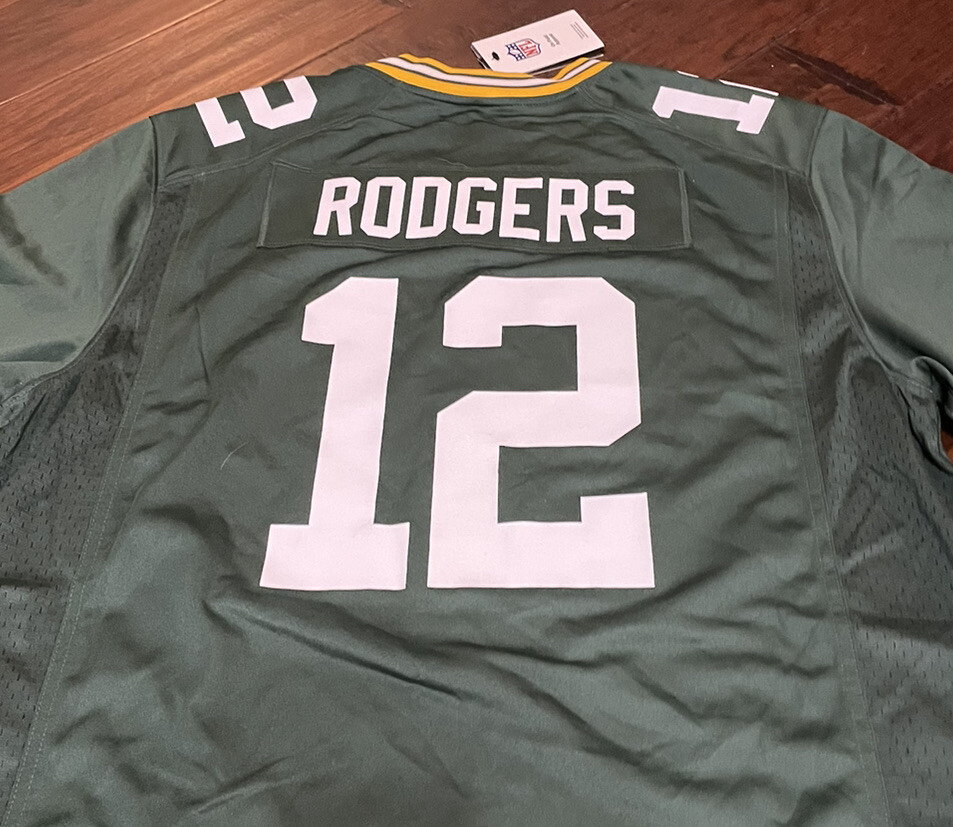 NIKE - RODGERS 　NIKE　ウェアー Men's Size 44 Aaron Rodgers Throwback Green Bay Packers Nike