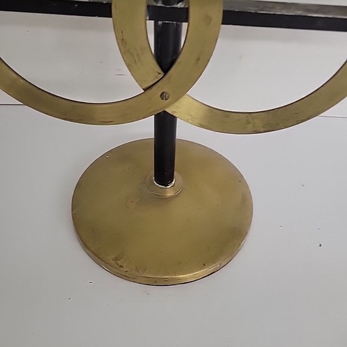 Vtg Wedding Unity Candle Holder Brass Metal Candelabra USA - Picture 2 of 7