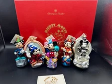 Set of 5 Christopher Radko Mickey's 70 Happy Years Deluxe Box 380 of 1928