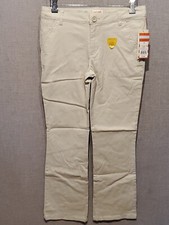 Cat  Jack Girls' Uniform Pants Bootcut Twill Chino Oyster Size 14 New With Tags