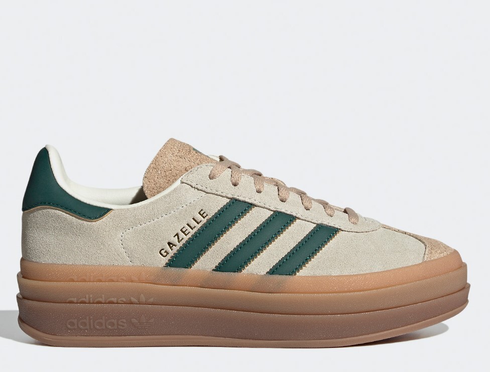 Adidas Women's Gazelle Bold ID7056 Collegiate Green Magic Beige