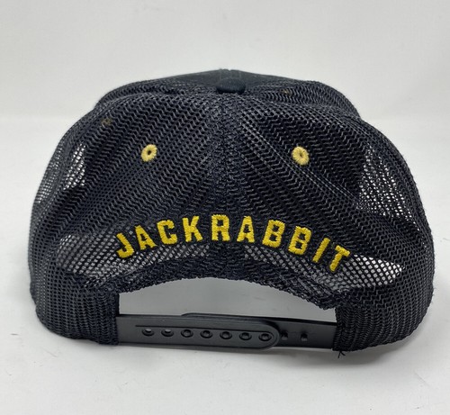 Jack Rabbit Portland Oregon Snap Back Hat Black Restaurant Bar Flat Brim - Picture 4 of 6