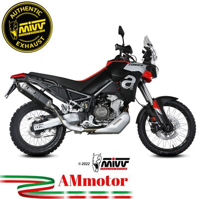 Exhaust Motorcycle Mivv Aprilia Tuareg 660 2022 Slip-On Speed Edge Steel Black
