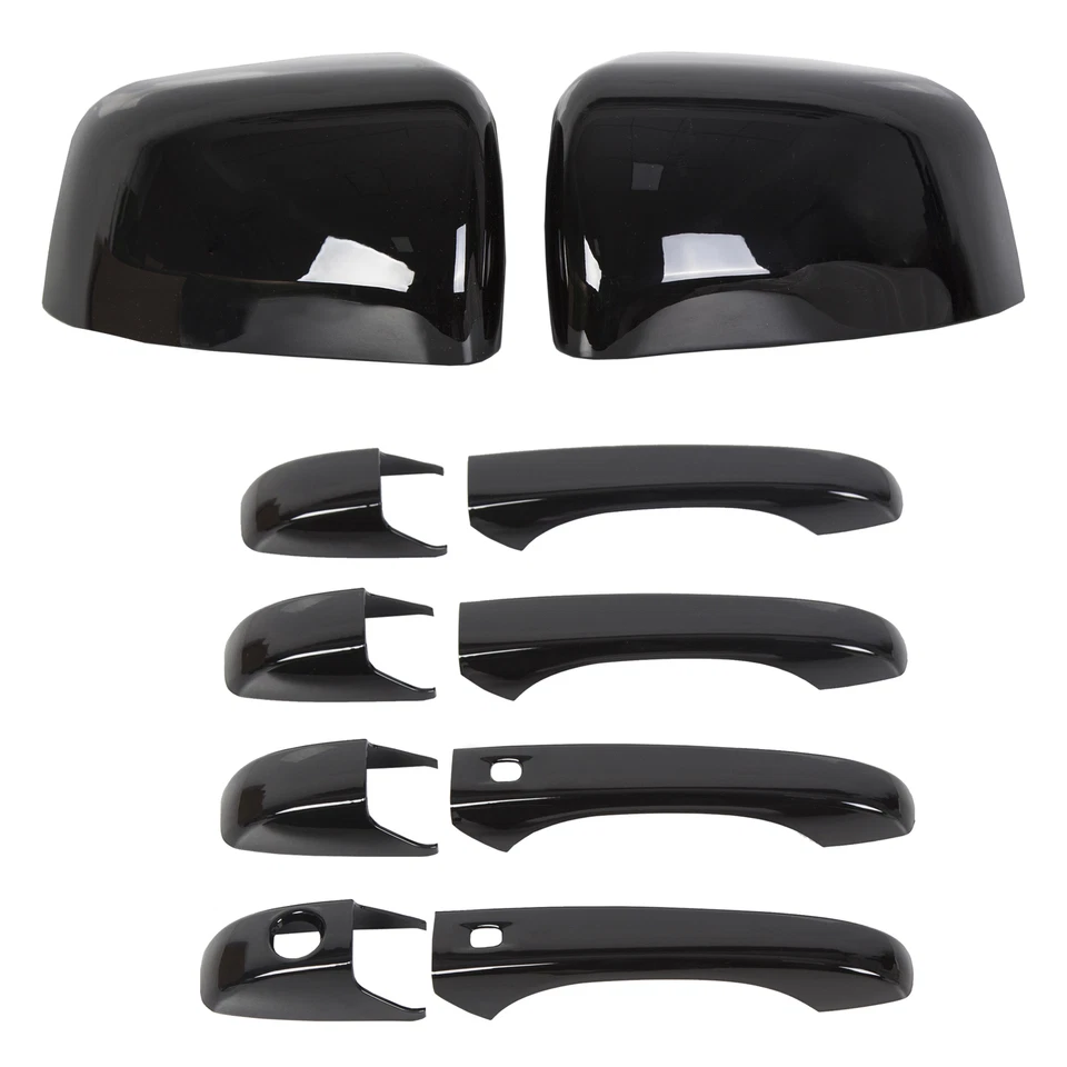 Mirror Covers+Door Handle Covers For Jeep Grand Cherokee/Dodge Durango 2011+ - Imagem 2 de 4