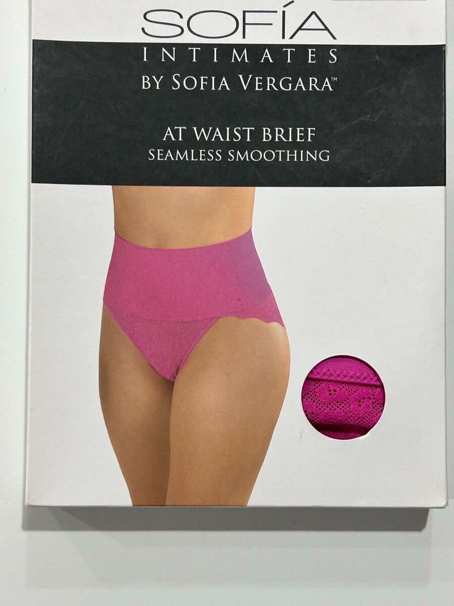 Sofia Intimates by Sofia Vergara Women's Smoothing Seamless Lace Brief 