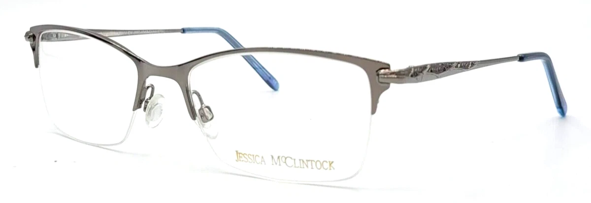 NWT WOMEN\'S JESSICA MCCLINTOCK EYEGLASS FRAMES JMC4305 BLUE MULTI Jessica McClintock Eyeglass Frames for sale | eBay main image 4