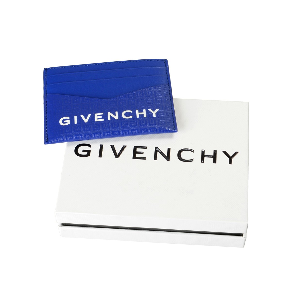 国内発送★GIVENCHY★ロゴ Giv Cut カード ホルダー Givenchy Royal Blue 100% Leather Logo Print Card Case | eBay