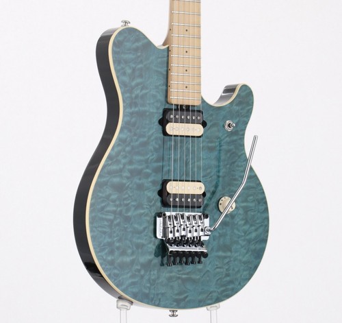 MUSIC MAN Axis EX Trans Blue 1990's Electric Guitar Made in Japan - Picture 5 of 15
