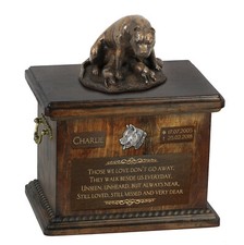 American Staffordshire Terrier, Amstaff II - urn for dog ashes, urn with a statu