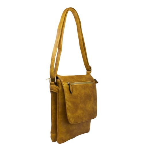 Women Shoulder Handbag Flap Over Front Zip Pocket Messenger Crossbody Bag 66163 - Picture 23 of 24