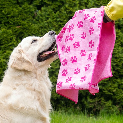 Dog Drying Towel Robe – Microfibre Puppy Pet Bath Wrap for Quick Dry After Wash - Picture 20 of 36