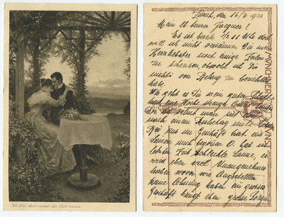 43067 - I am yours and you are mine - postcard, dated Zurich 16.3.1923