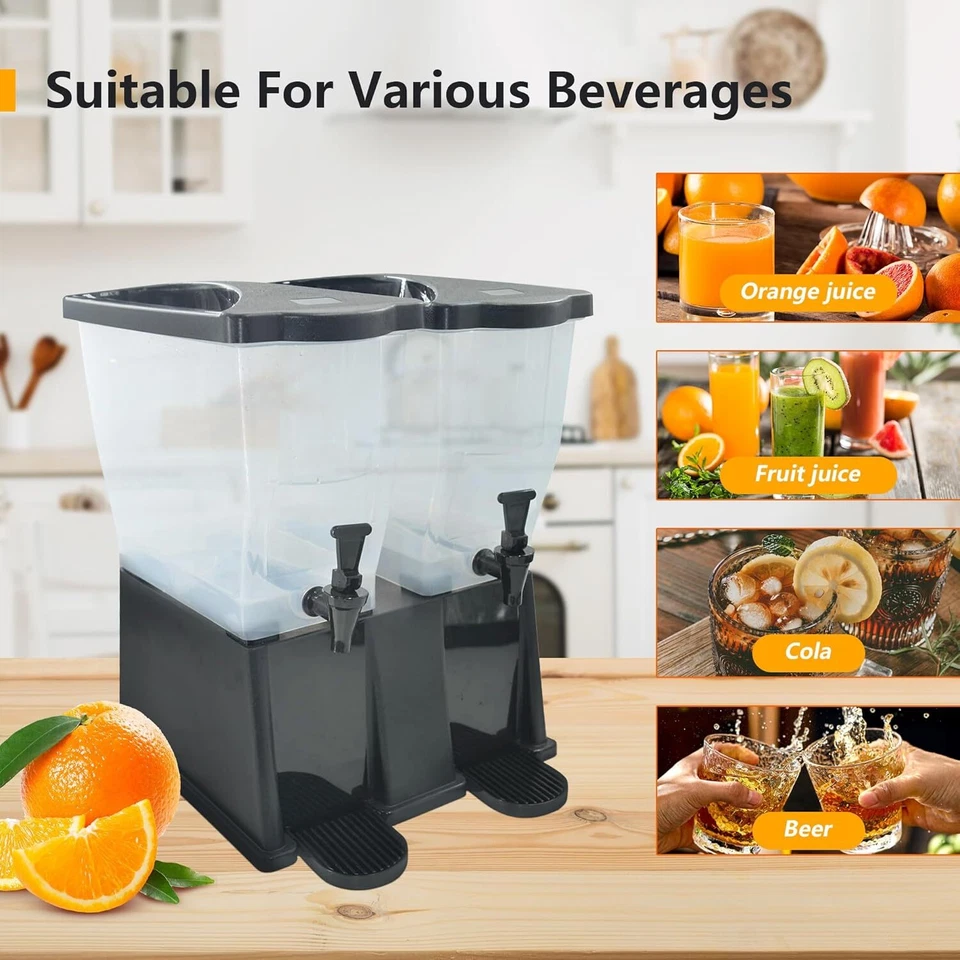 Contenedor ponche té helado dispensador de bebidas CMI de 3/5/7 galones Foto 3 de 4