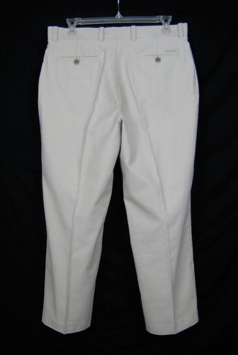 Perry Ellis Cottons Mens Size 36/29 Beige Dress Pants Corduroy Flat Front Office - Imagen 2 de 9
