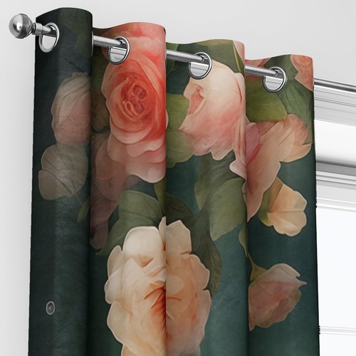 Adorable Cat-Themed Blackout Curtains - 2 Panel Microfiber Drapes, Grommet Style - Picture 7 of 9