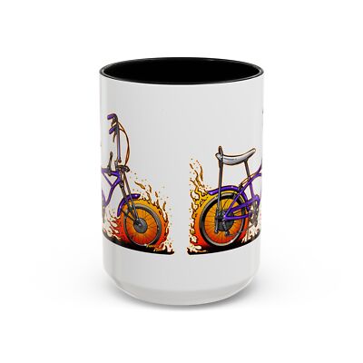 schwinn coffee bicycle GRAPE CRUSH Collectible Art Mug 2 Sizes Fireball Tim Garage Front and rear v SCHWINN GRAPE CRUSH Bicycle Concept