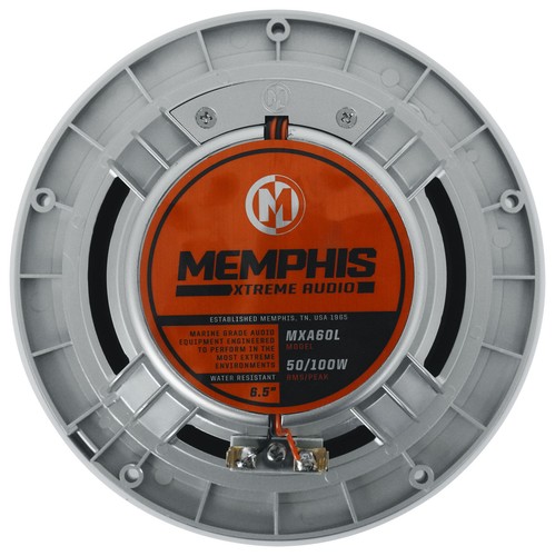 Pair Memphis Audio MXA60L 100w 6.5" 2-Way Marine Boat Speakers w/ RGB LED Grills - Picture 7 of 10