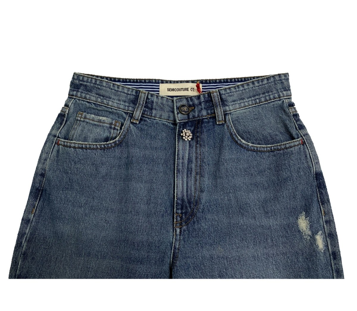 Semicouture Women's Jeans Stone Wash Trumpet Y0WY12 Fernande