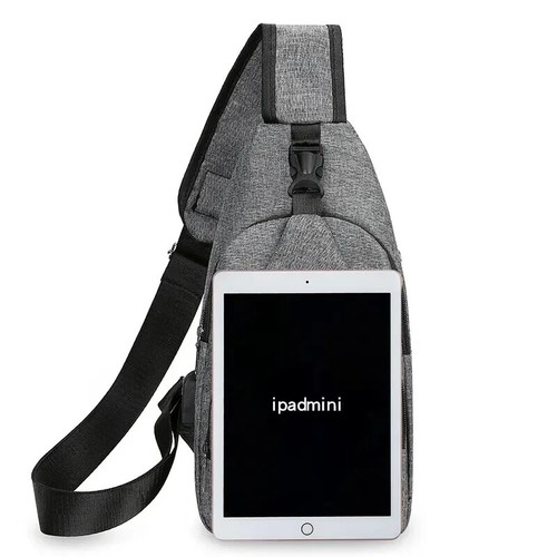 Bolso de Pecho Para Hombre Bandolera de Un Hombro Gran Capacidad Deportes al Aire Libre Ocio - Imagen 7 de 29