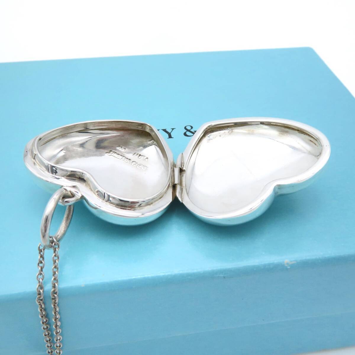 Tiffany & Co. Large Heart Locket Silver Necklace SV925 Tiffany & Co. Large Heart Locket Silver Necklace SV925