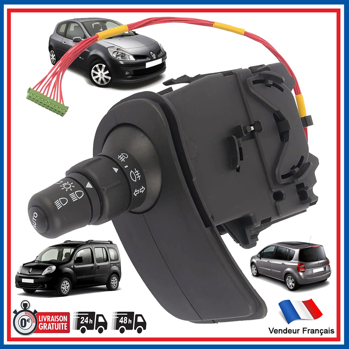 RENAULT KANGOO CLIO 3 MODUS / COMMUTATEUR COLONNE DIRECTION