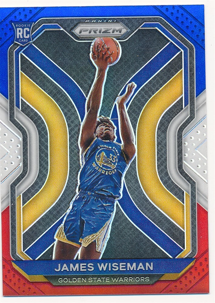JAMES WISEMAN 2020-21 PANINI RED WHITE BLUE PRIZM #268 RC ROOKIE MINT