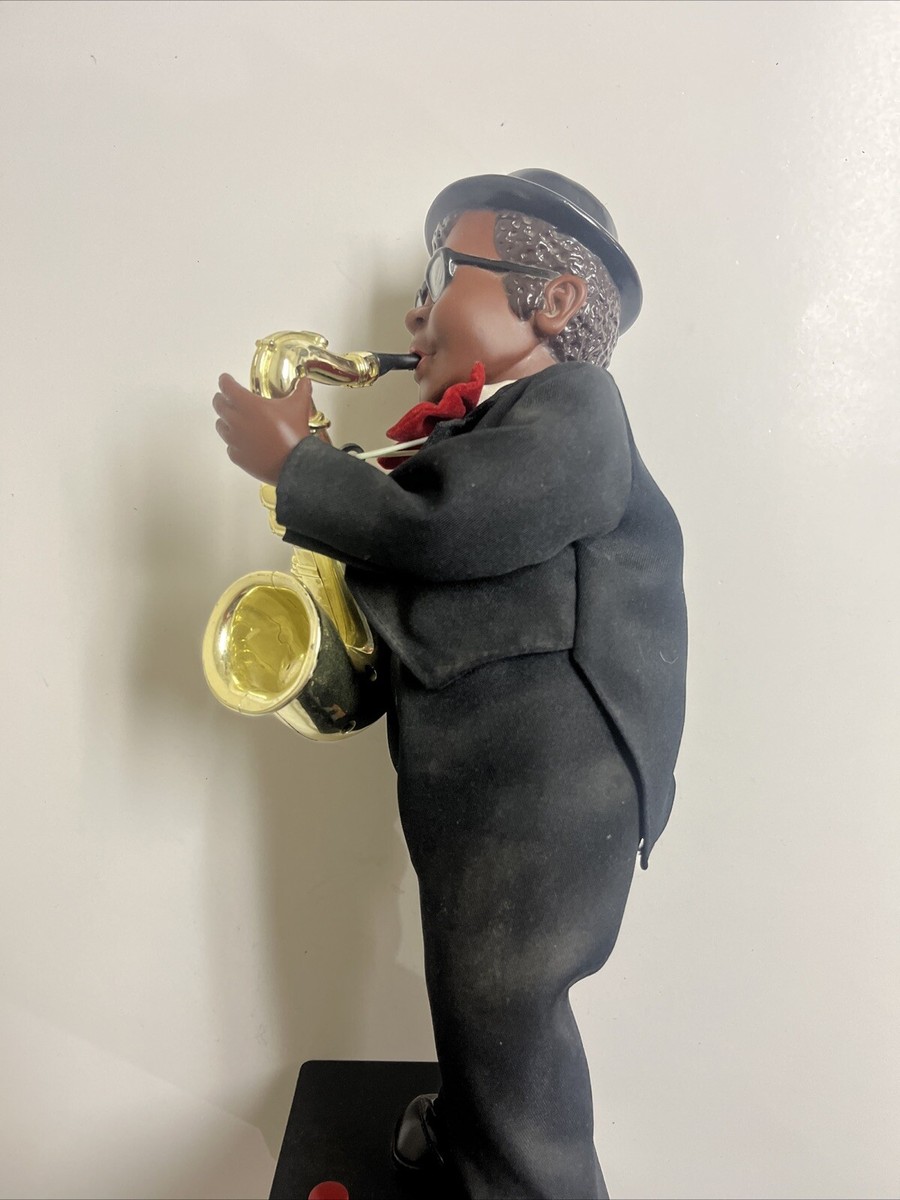 The Jazzman'- 16” Animated Swinging Saxophone Musical Figure The Jazzman'- 16” Animated Swinging Saxophone Musical Figure