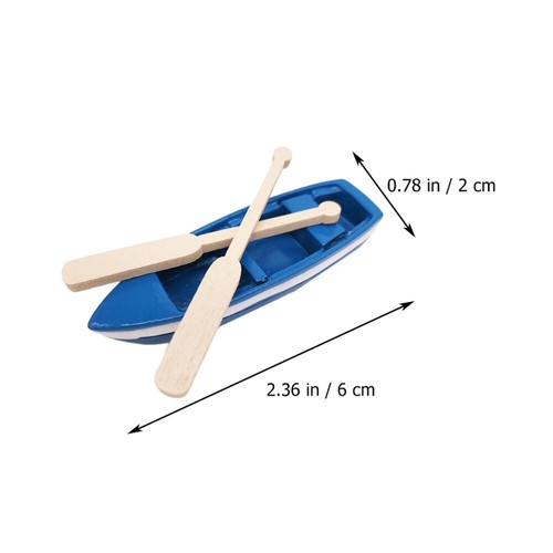 2 Sets Modellboot -Ornamente Nautische Tischdeko Segelboot-Modell-Ornament - Bild 8 von 12