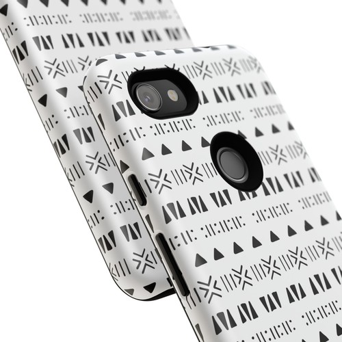 Black and White Southwestern Aztec Pattern Google Pixel Tough Cases - 第 109/131 張圖片