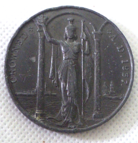Great Vintage Official Bronze George VI Coronation Medallion 1937. - Picture 6 of 11