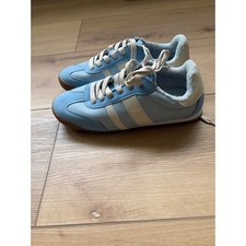 DV Dolce Vita Rascal Light Blue Cream Retro Low Top Sneakers Womens 9
