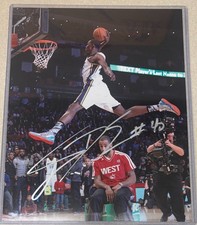 Jeremy Evans Utah Jazz Slam Dunk Signed Autographed 8x10 Photo