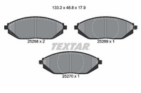 Textar Bremsbelagsatz, Scheibenbremse 2526801 FüR Chevrolet