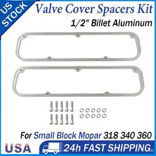 Valve Cover Spacers For Small Block Mopar Sbm 318 340 360 12 Billet Aluminum
