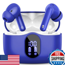 Wireless Earbuds Bluetooth 5.4 Headphones Bass Stereo Noise Cancelling Mic IP7 B