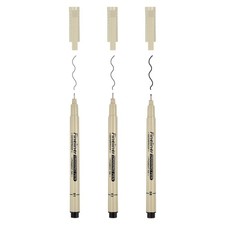3 Pack Micro Pen Fineliner Pen, 3 Size Fine Point Drawing Pen