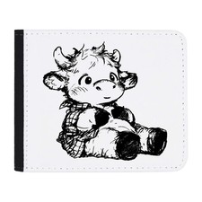 'Cute Highland Cow Sitting' Wallet (WL00029458)