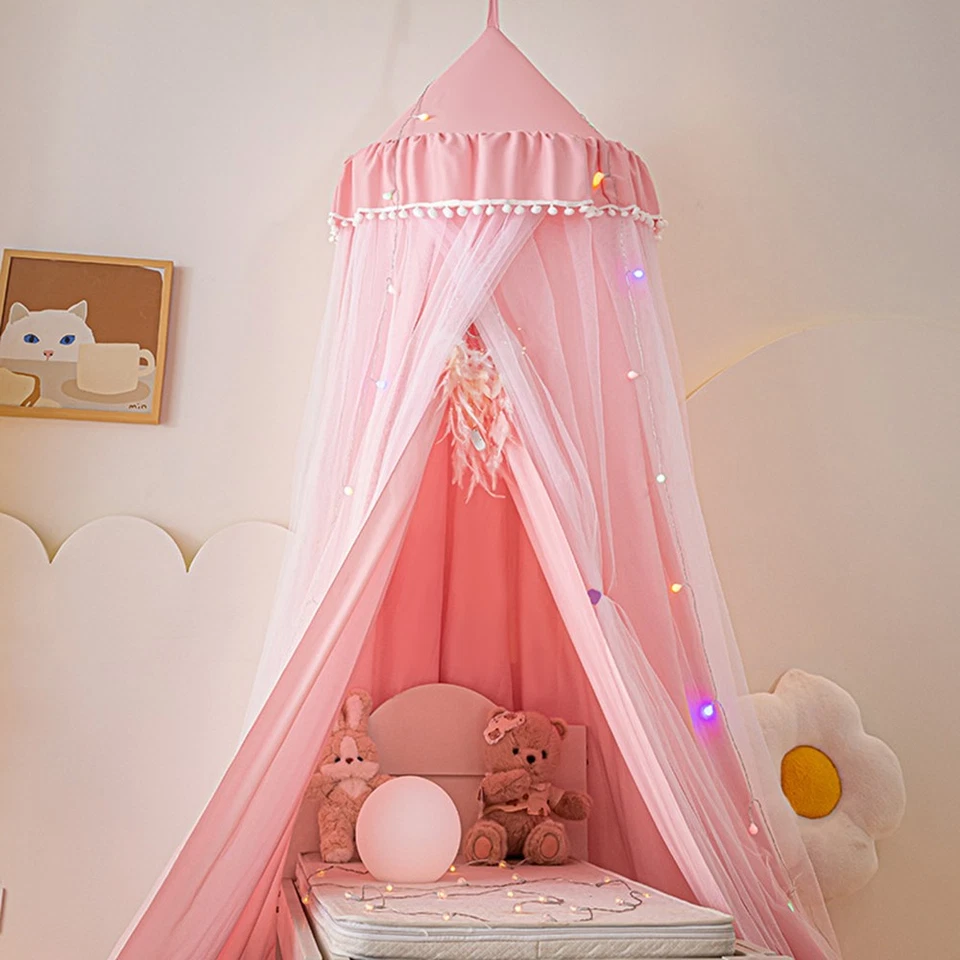 Baby Baldachin Moskitonetz Babybett Betthimmel für Schlafzimmer Kinderzimmer DE - Bild 4 von 4