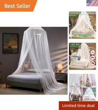 Beautiful Hanging Mosquito Net Canopy for Girls   8.2ft Tall  Decorative