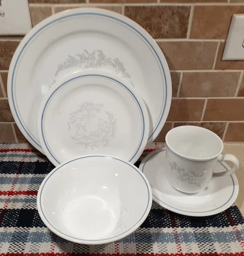 Vintage Corelle 37pc QUEENS LACE Dish Set Service for 4+ RARE
