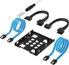 3.5 Inch to X2 SSD / 2.5 Inch Internal Hard Drive Mounting Kit SATA and Power C