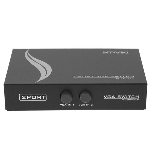 Portable 2 In 1 Out 2-Port VGA Box Splitter for PC /DVD Player /TV /LCD Monitor - 第 7/12 張圖片