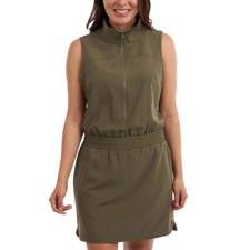 Elle Sport Women's Green Active Dress with Built In Shorts Size Large