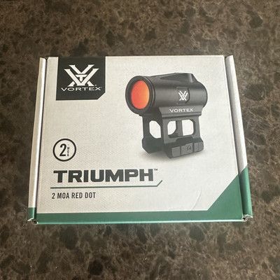 Vortex Triumph 2 MOA Red Dot Sight 1x24mm Picatinny Mount TRI-RD2